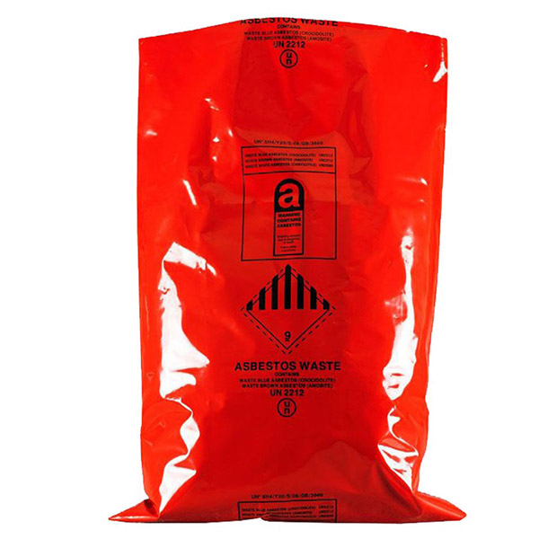 600MM X 900MM Red Asbestos Removal Sack or Bag 