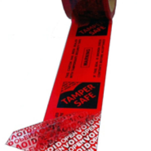 Printed Tampersafe Tamper Proof / Evident Security Parcel Tape 